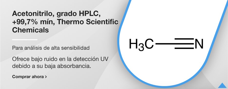 Acetonitrilo, grado HPLC, +99,7 % mín, Thermo Scientific Chemicals