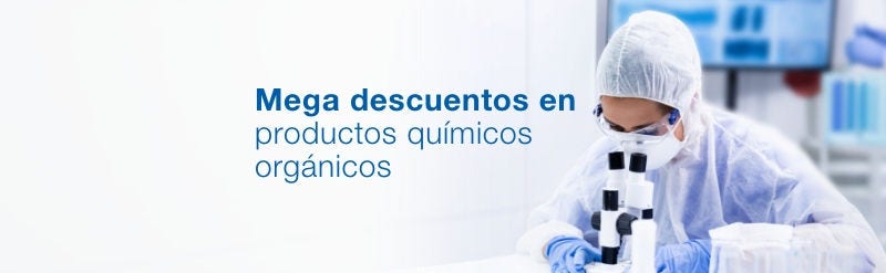 Mega descuentos en productos químicos orgánicos