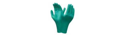 Ansell™ TouchNTuff™ Guantes desechables de nitrilo verde con puño largo