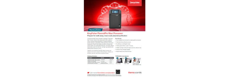 Volante del procesador Thermo Scientific™ KingFisher™ PlasmidPro Maxi