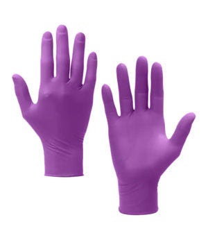 Kimberly Clark Kimtech™ Polaris™ Guantes de nitrilo, 25 cm, ambidiestros, magenta oscuro