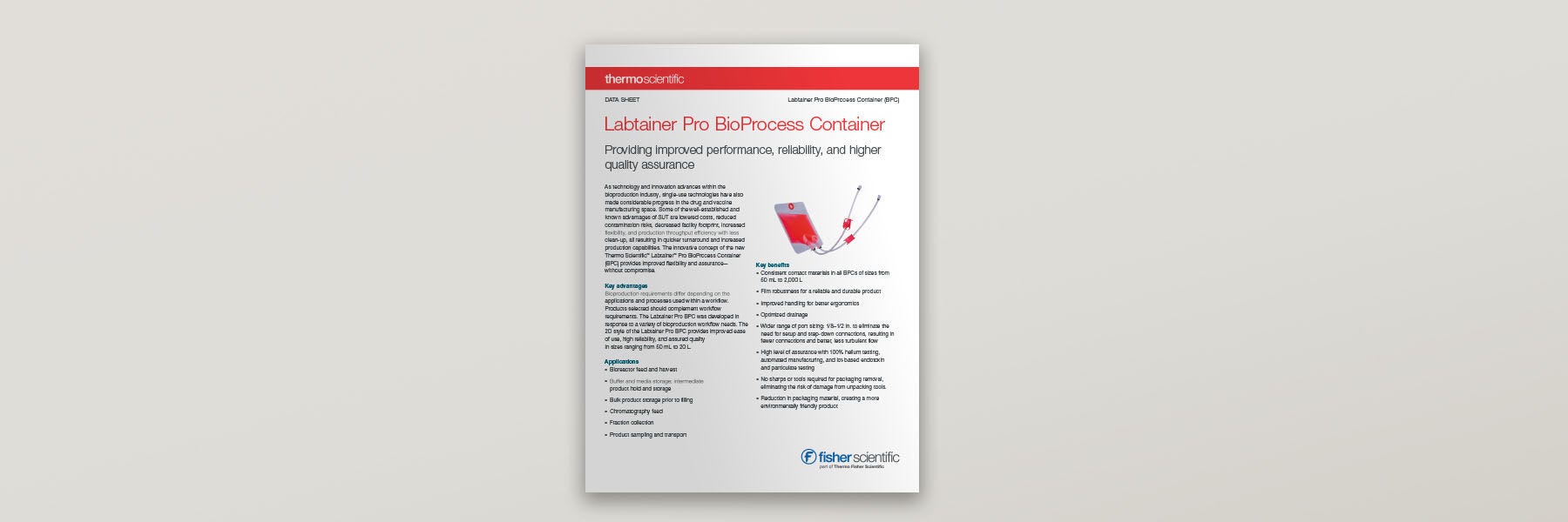 Labtainer Pro BioProcess Container Data Sheet