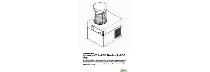 Freeze Drying Technical Data Sheets