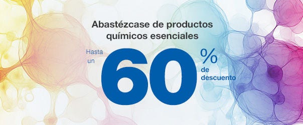 Abastézcase de productos químicos esenciales