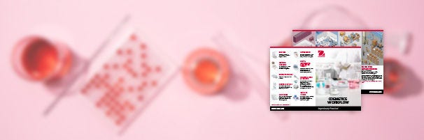 Folleto sobre cosméticos