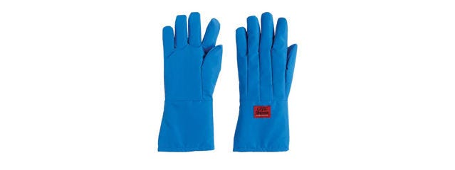 Tempshield™ Cryo-Gloves™ Guantes criogénicos azules impermeables de longitud media del brazo