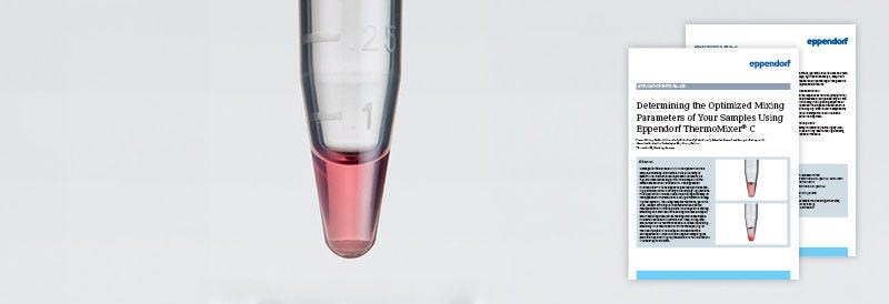 Optimización de la mezcla de muestras con ThermoMixer C