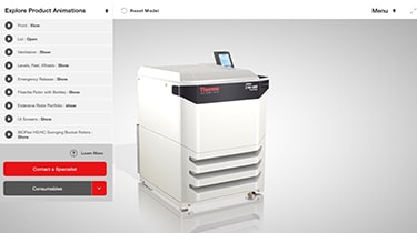 Thermo Scientific™ Visita guiada 3D de la centrífuga de alta velocidad Sorvall™ LYNX™
