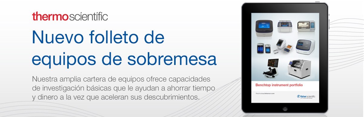 Nuevo banco de trabajo folleto del instrumento New Benchtop Nuevo banco de trabajo folleto del instrumentoInstrument Brochure