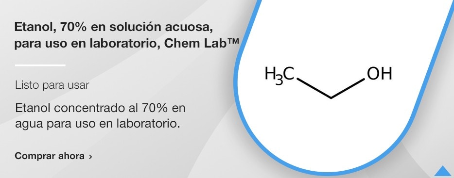 Etanol, 70% en solución acuosa, para uso en laboratorio, Chem Lab™