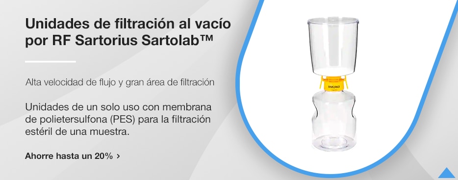 Unidades de filtración al vacío por RF Sartorius Sartolab™