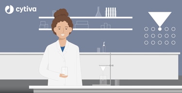 Ilustración de un científico en un laboratorio
